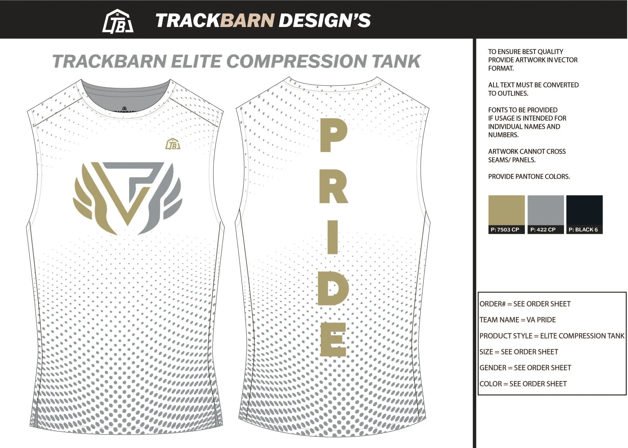 VA-Pride- Mens Track Compression Tank