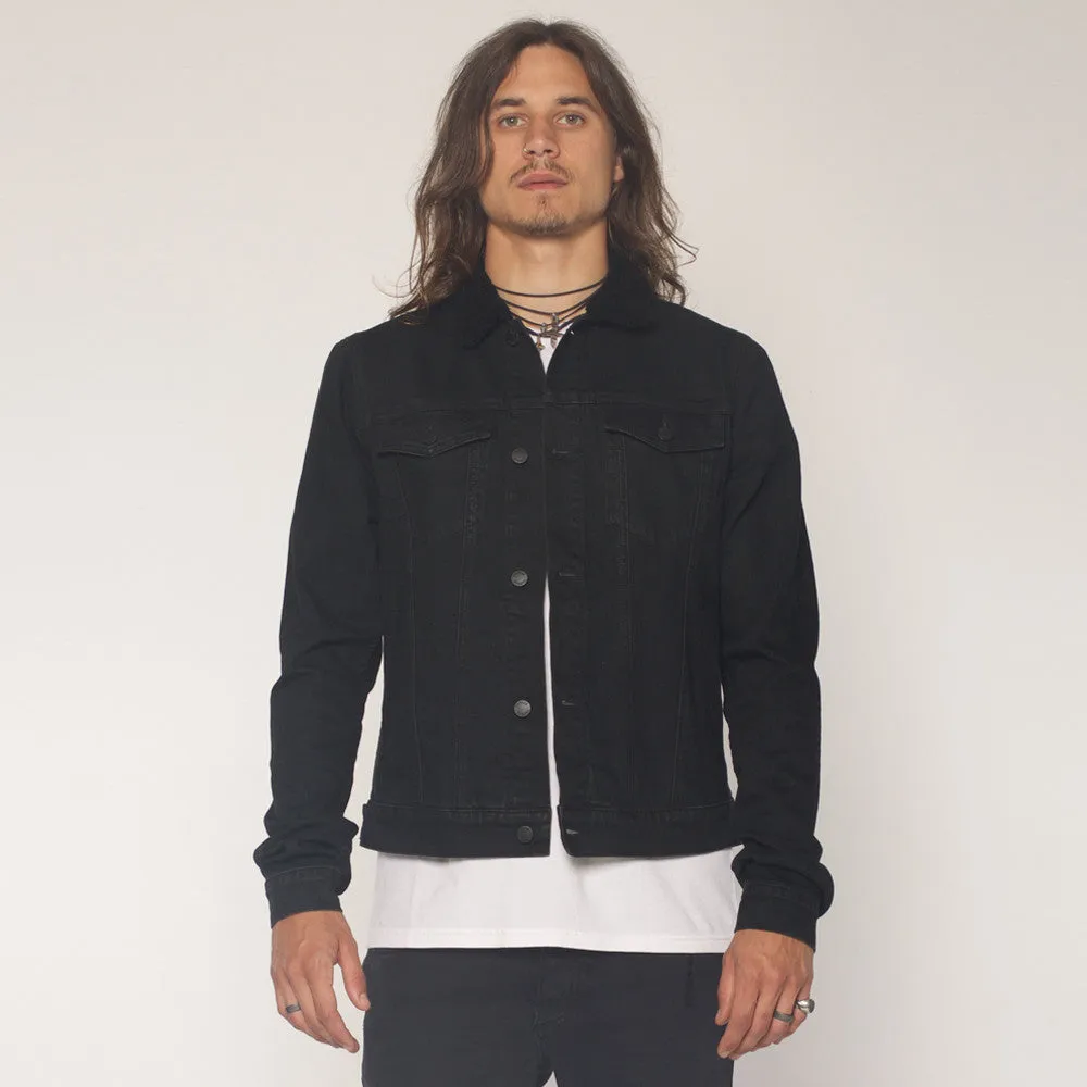 WANDERER SHERPA JACKET - FADED BLACK