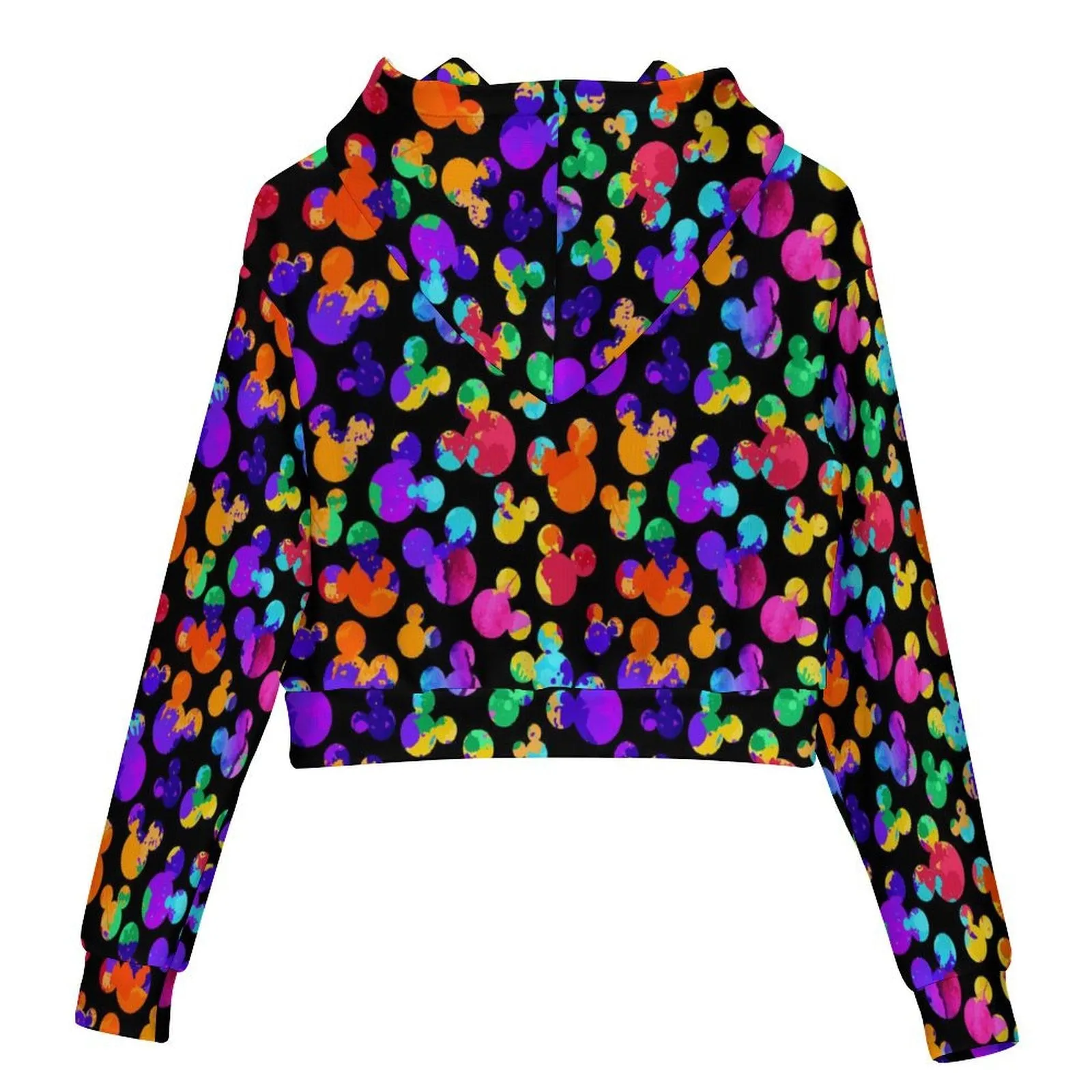 Watercolor Women's Cropped Hoodie