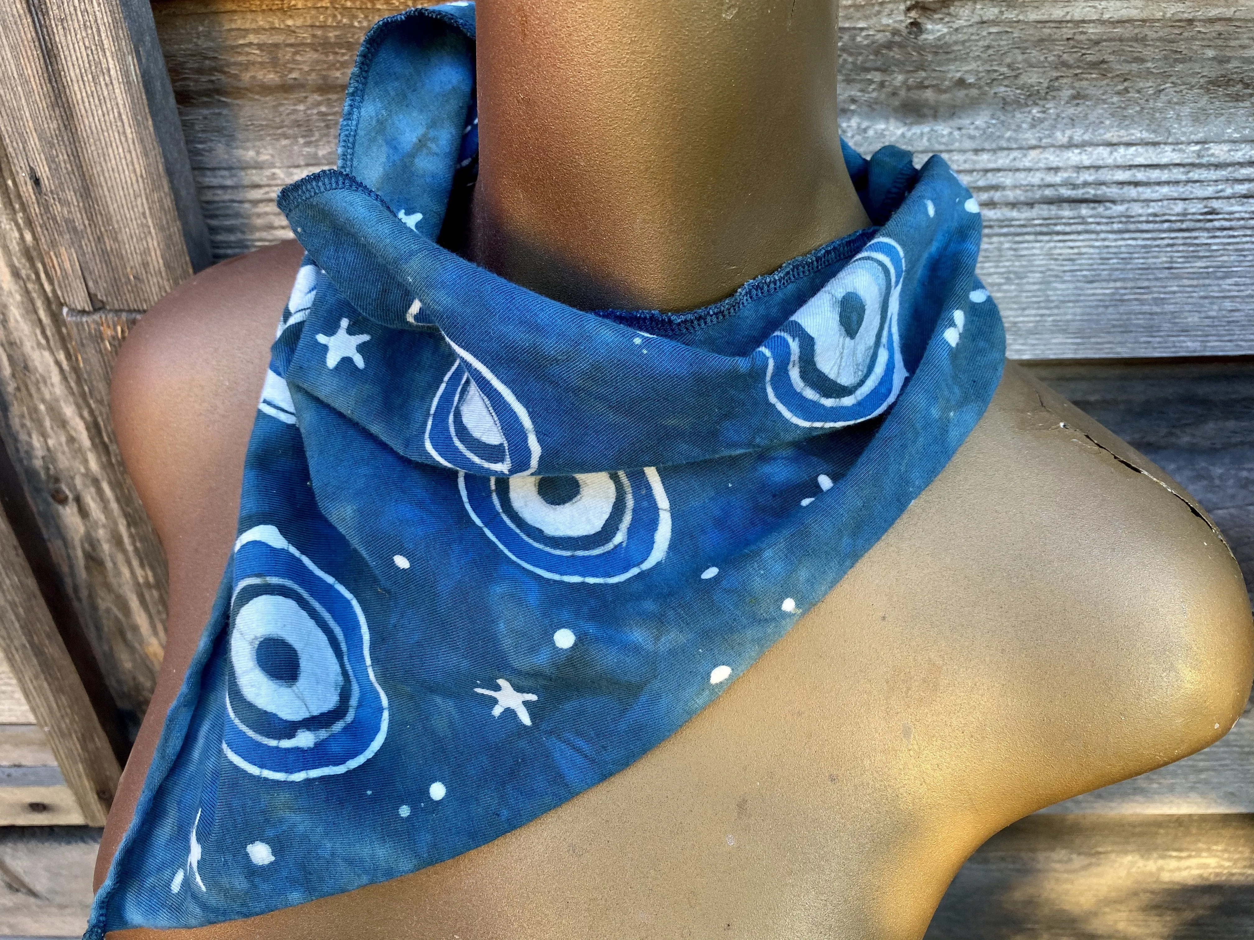 Wild Blueberries Handmade Batik Bandana