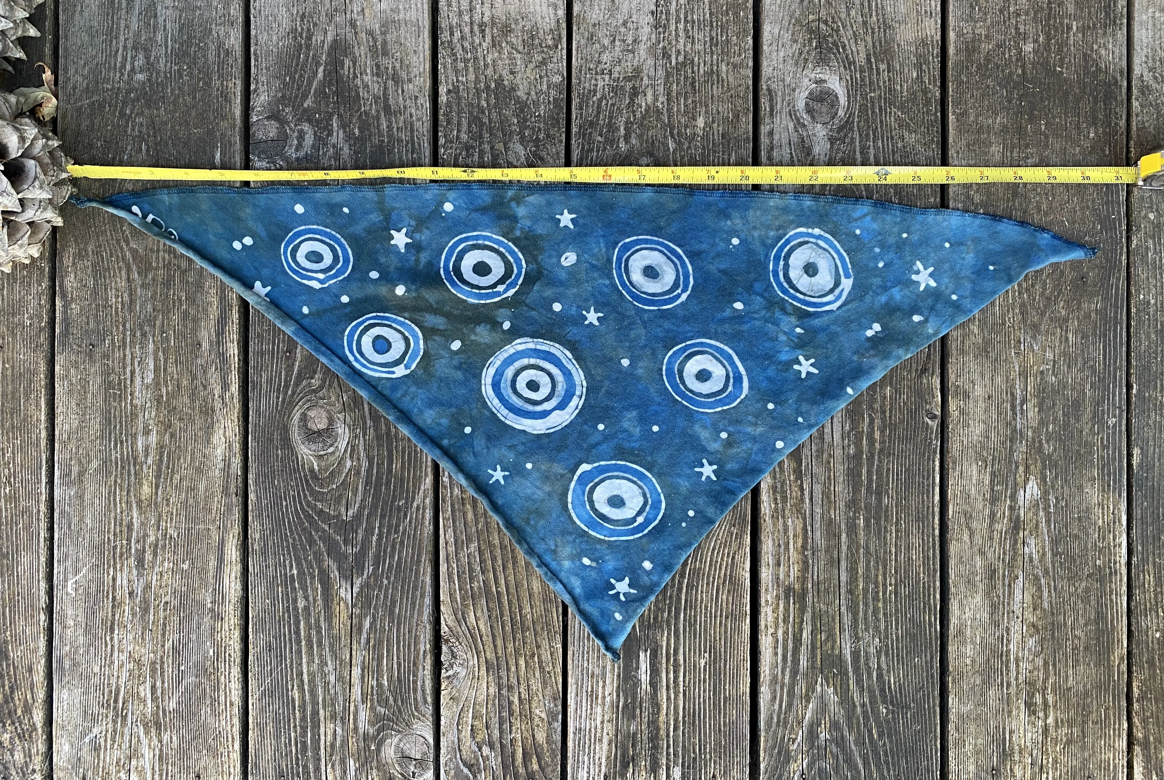 Wild Blueberries Handmade Batik Bandana