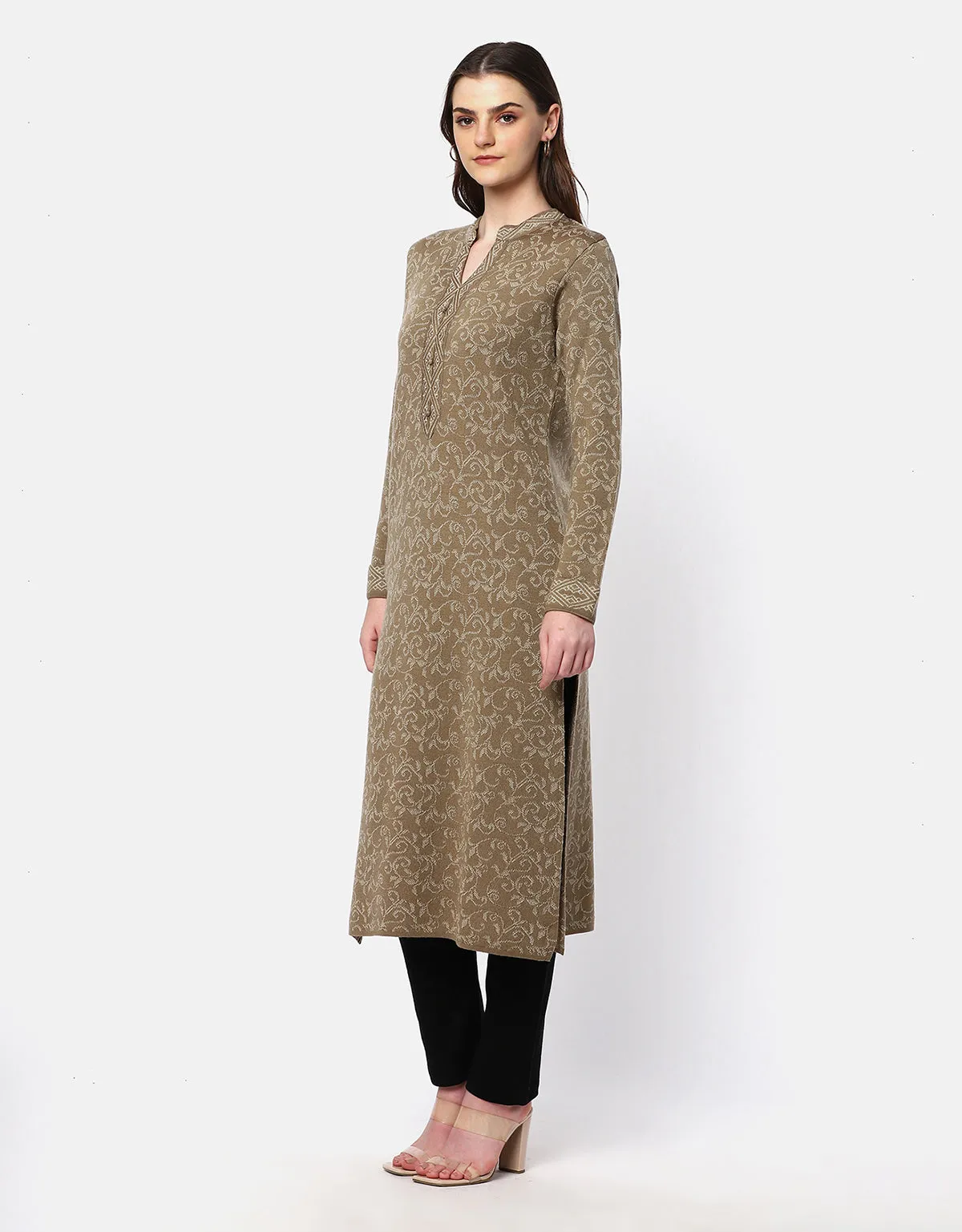 Women Winter Wear Woolen Fancy Kurti