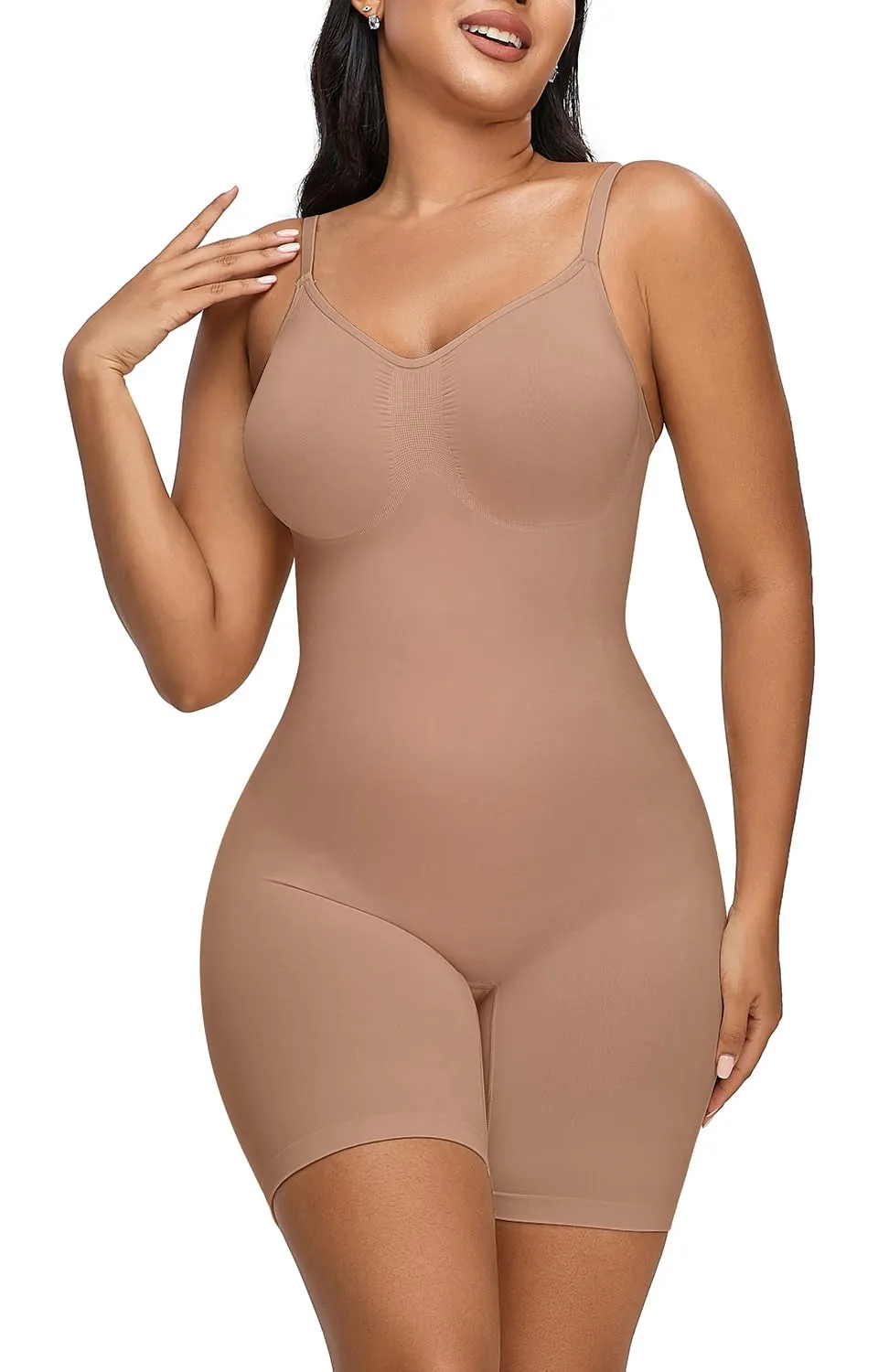 YIANNA Bodysuit for Women Seamless Shapewear Tummy Control Sculpting Body Shaper Butt Lifter