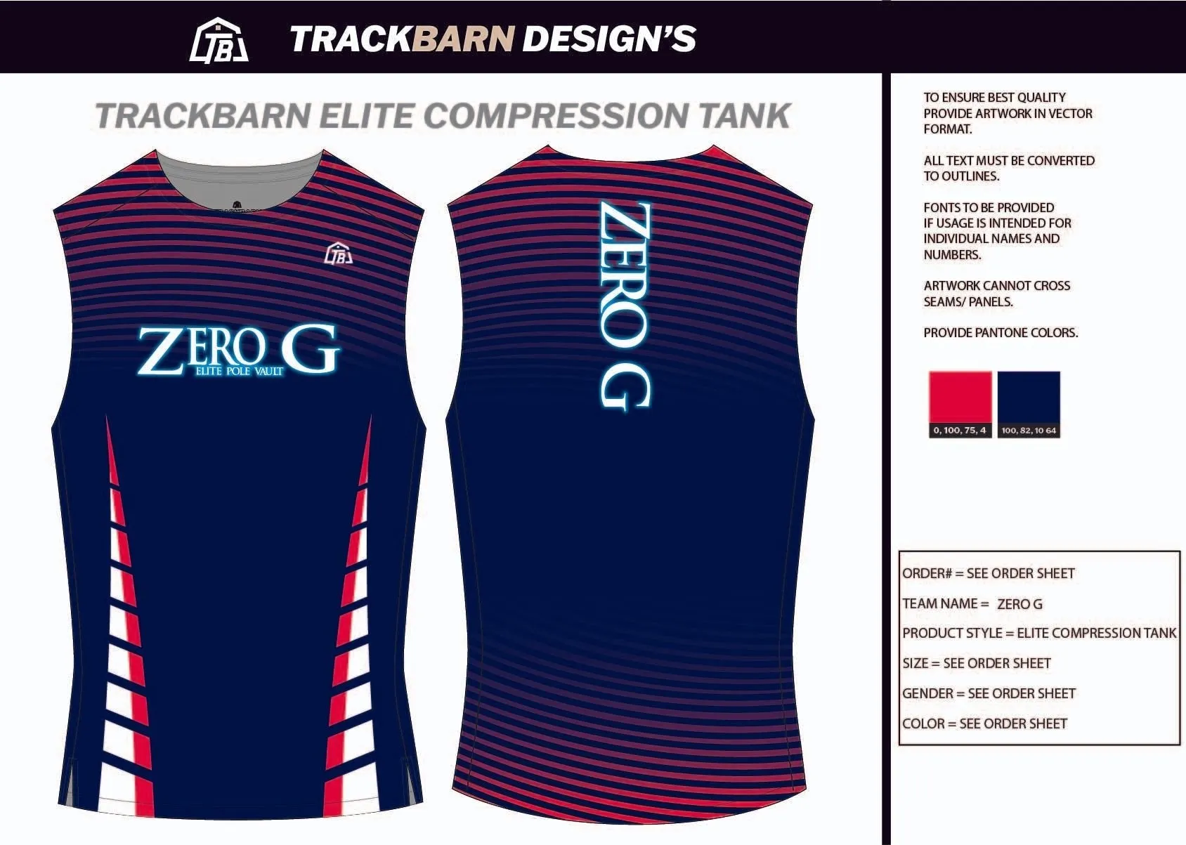 Zero-G- Mens Track Compression Tank